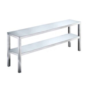 HCB Basic-line Dubbele etagère brug - 200 x 35 x 70 cm - RVS