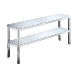 HCB Basic-line Dubbele etagère brug - 180 x 35 x 70 cm - RVS
