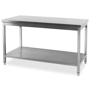 HCB Pro-line Werktafel - met onderschap - 140 x 60 x 85 cm - RVS