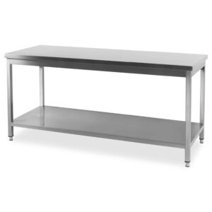 HCB Pro-line Werktafel - met onderschap - 180 x 60 x 85 cm - RVS