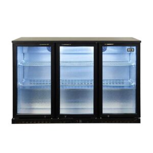 HCB Barkoeling - glazen klapdeuren - 337 liter - 135 cm - 230V