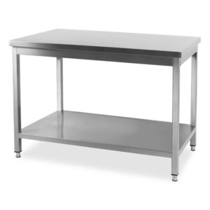 HCB Basic-line Werktafel - met onderschap - 100 x 60 x 85 cm - RVS