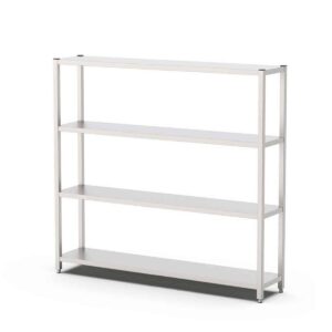 HCB Opbergrek - stelling - 200 x 40 x 180 cm - RVS