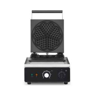 HCB Wafelijzer - hartjes - timer - 230V - RVS