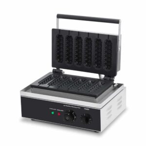 HCB Wafelijzer - corndog - 6st - 230V - RVS