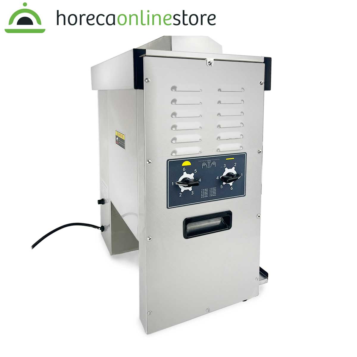 HCB Verticale Doorlooptoaster - hamburgerbroodjes - 230V - RVS - Afbeelding 2