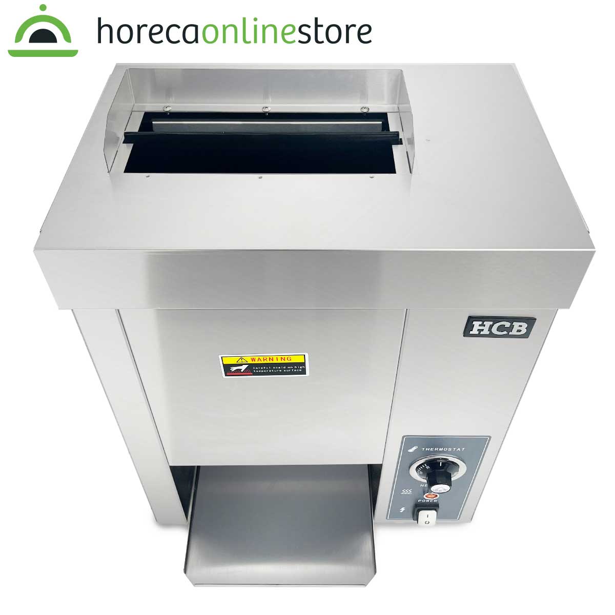 HCB Verticale Doorlooptoaster - hamburgerbroodjes - 230V - RVS - Afbeelding 3