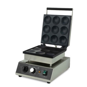 HCB Waffle Maker - poffertjes - 9pcs - 230V - Stainless Steel