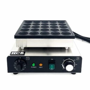 HCB Poffertjesbakplaat - 25 dops - 230V - RVS