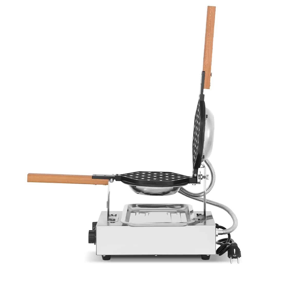 HCB Wafelijzer - bubbel patroon - 230V - RVS - Afbeelding 2