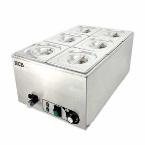 HCB Bain marie - 6 x 1/6 GN - 230V - RVS