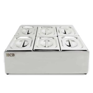 HCB Bakhouder - 6 x 1/6 GN - RVS