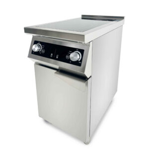 HCB Inductie fornuis - 2 pitten - 40 cm - 8,5 kW - 400V - RVS