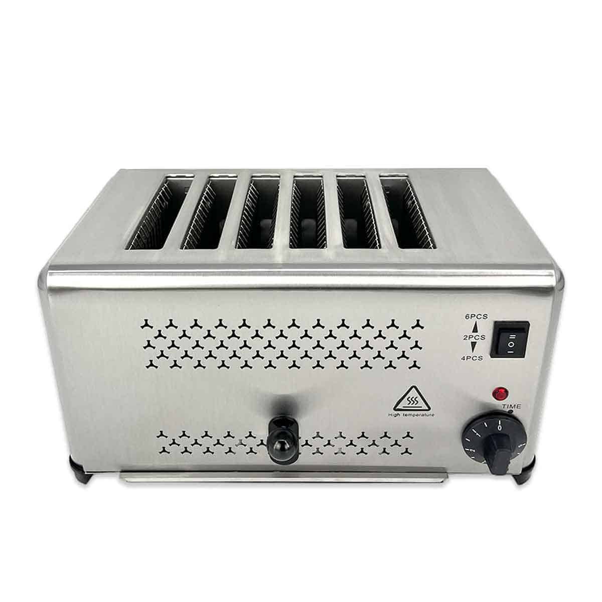 HCB Broodrooster - 6 sneden - 230V - RVS