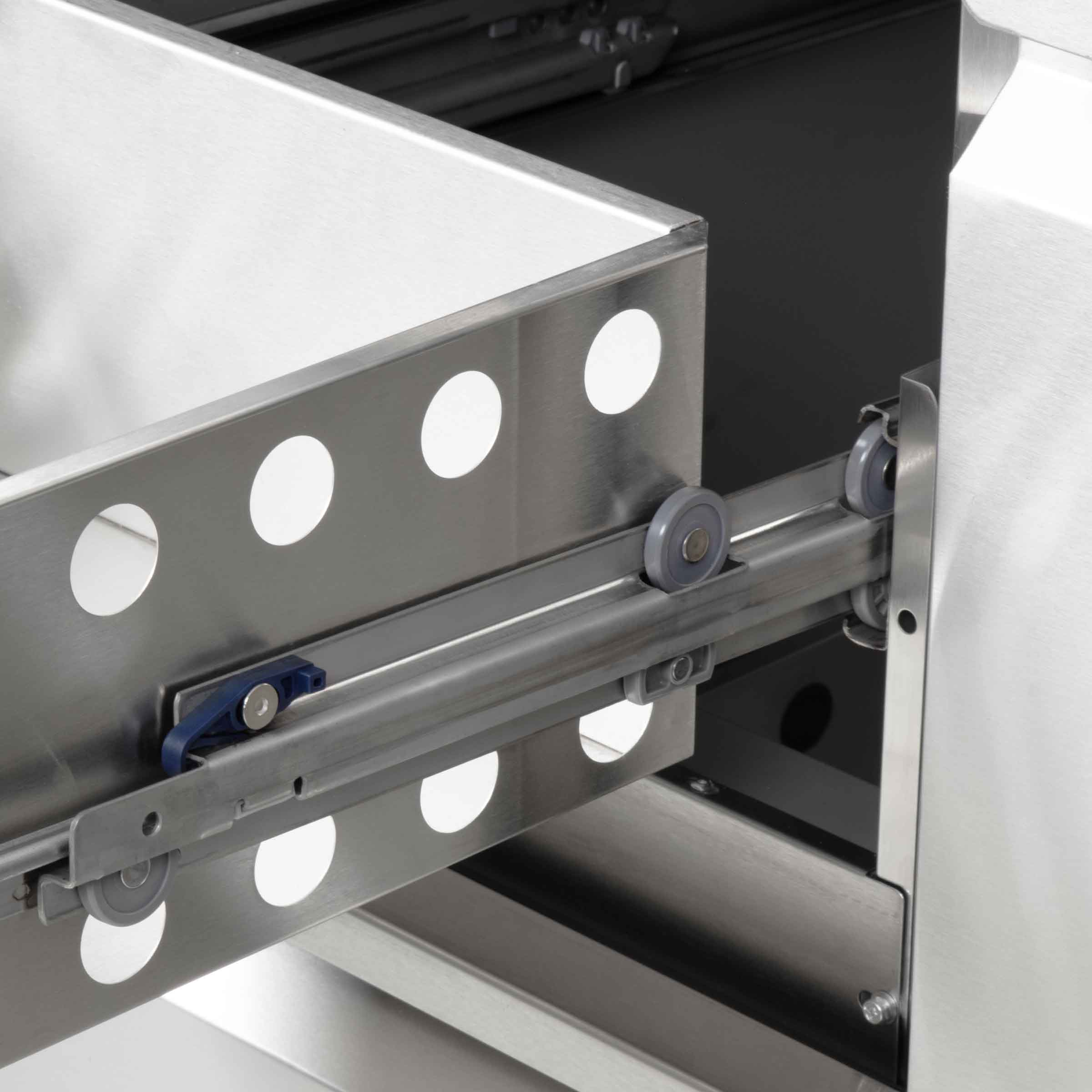 HCB Basic-line Koelwerkbank - 4 lades - 135 cm - 230V - RVS - Afbeelding 3