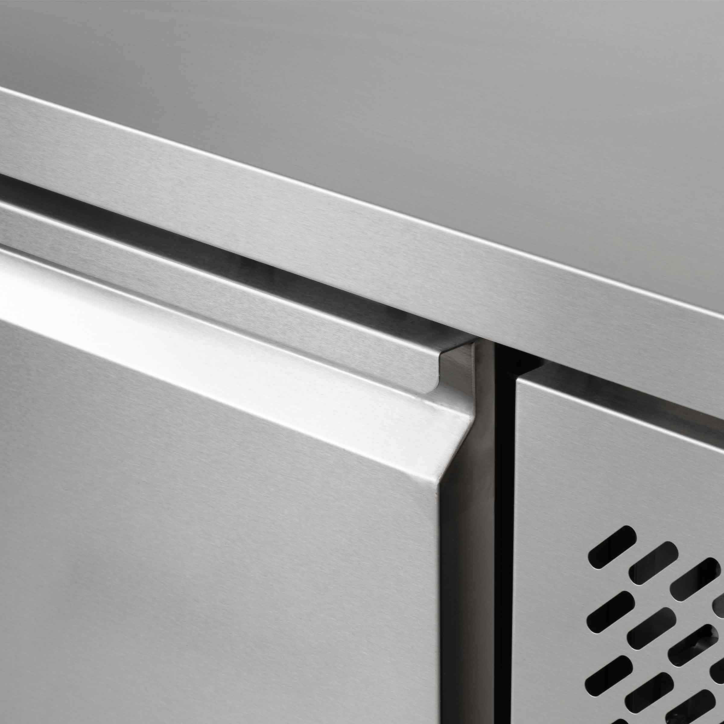 HCB Basic-line Koelwerkbank - 4 lades - 135 cm - 230V - RVS - Afbeelding 4