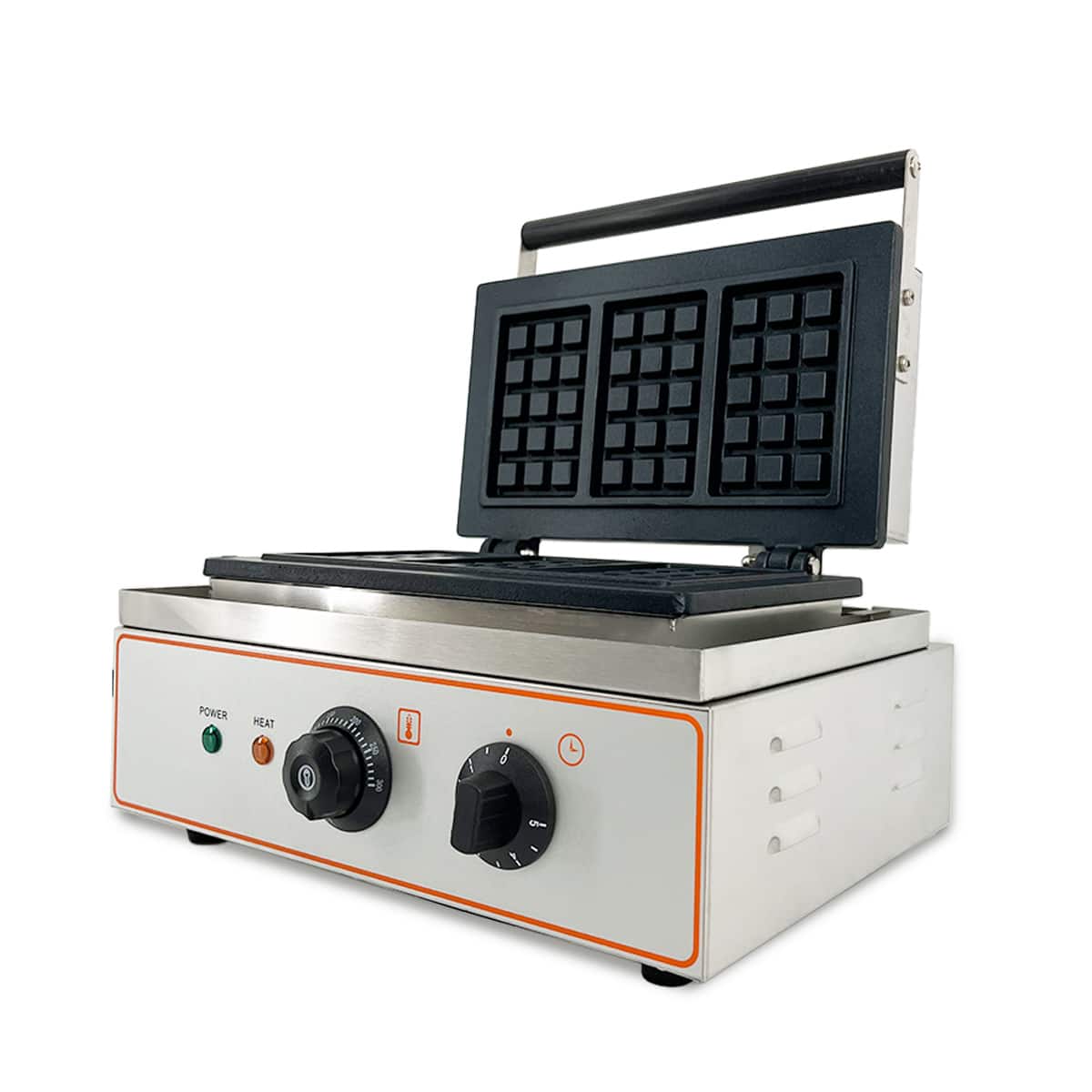 HCB Wafelijzer - Luikse wafels - 3st - 230V - RVS - Afbeelding 2