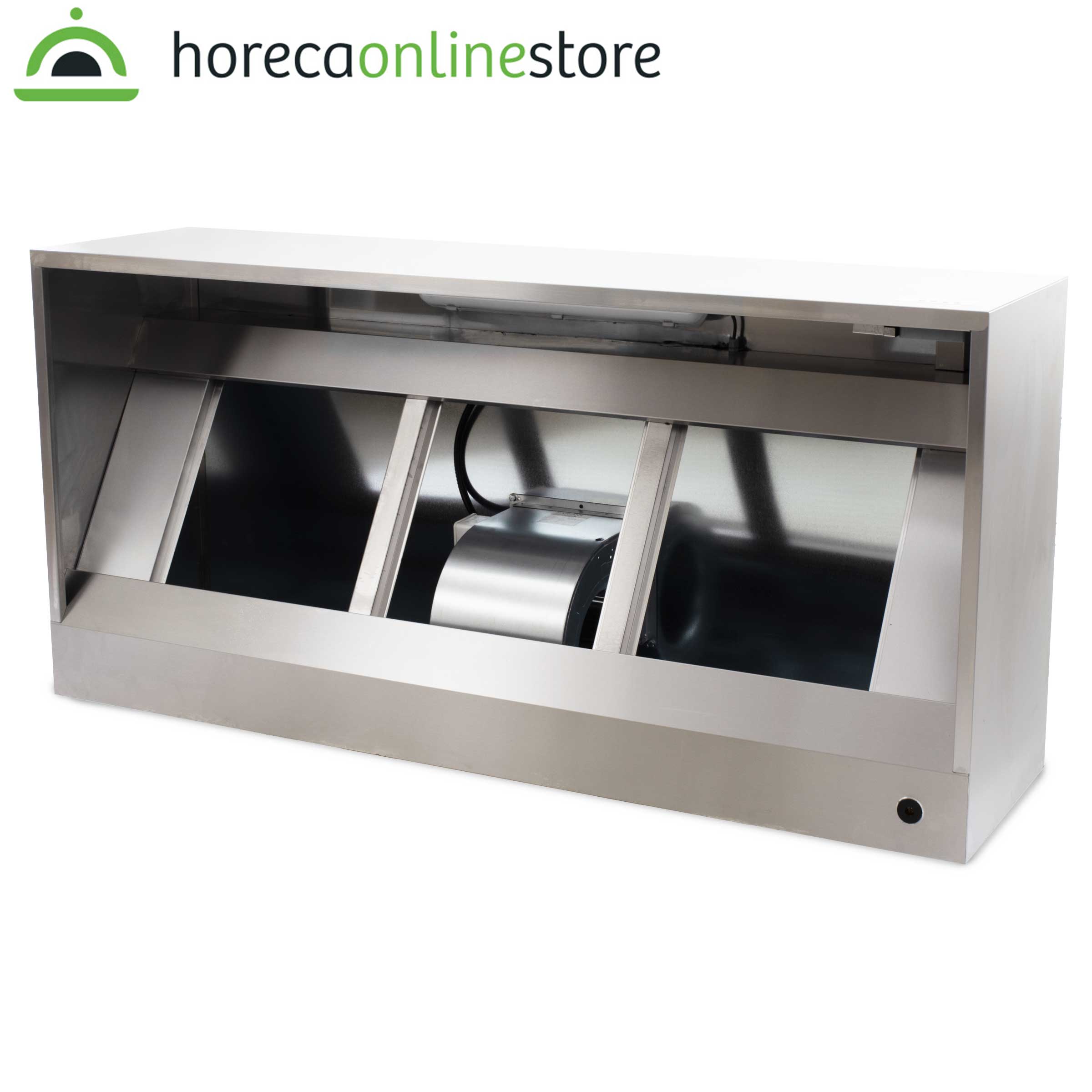 HCB Afzuigkap - doos model - met motor - 200 cm - 230V - RVS - Afbeelding 2