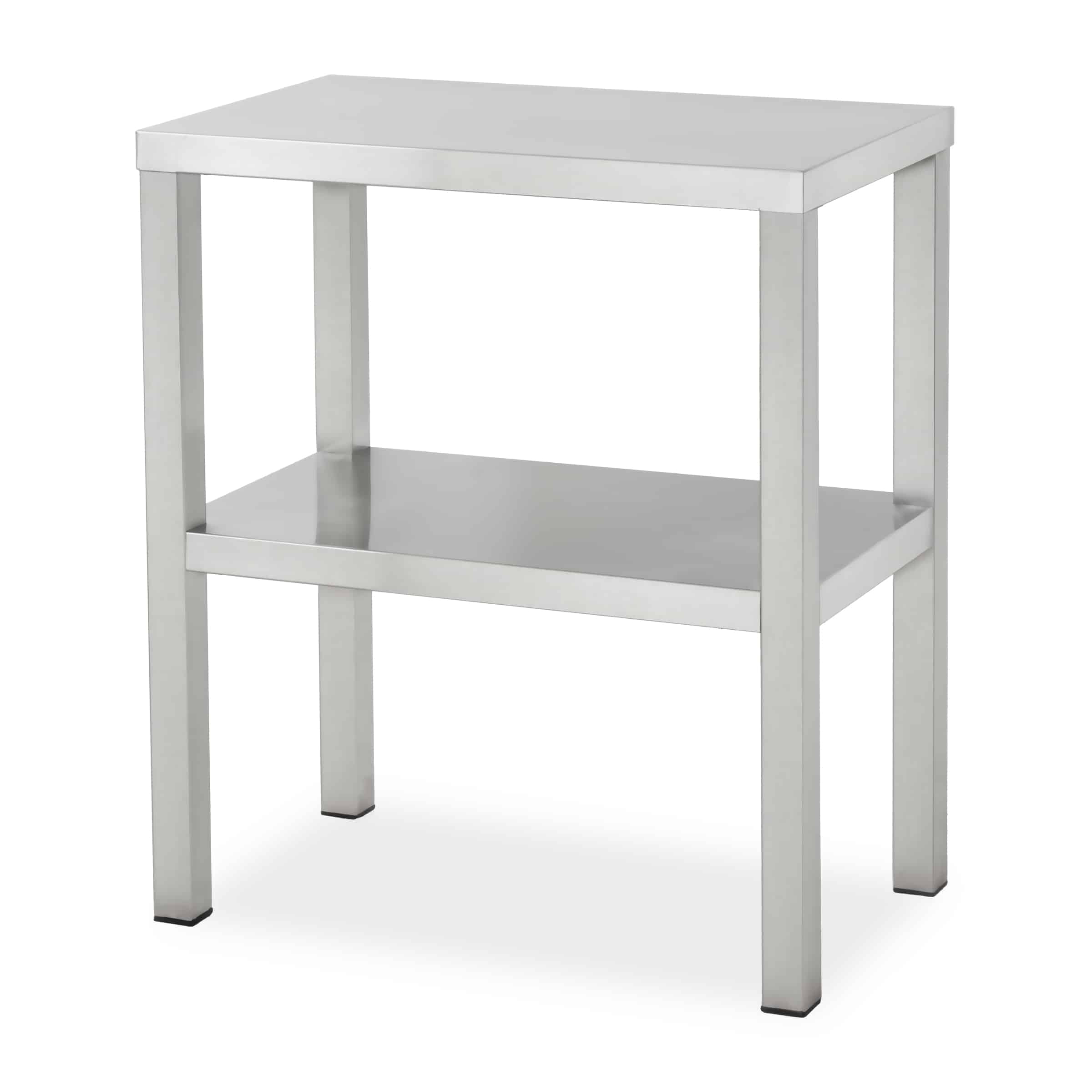 HCB Basic-line Dubbele etagère brug - 60 x 35 x 70 cm - RVS