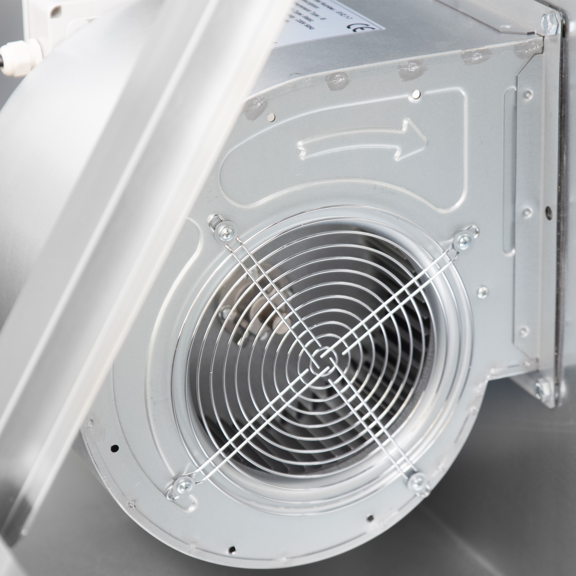 HCB Afzuigkap - schuin model - met motor - 180 cm - 230V - RVS - Afbeelding 2