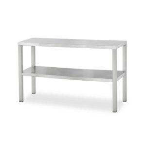 HCB Basic-line Dubbele etagère brug - 120 x 35 x 70 cm - RVS