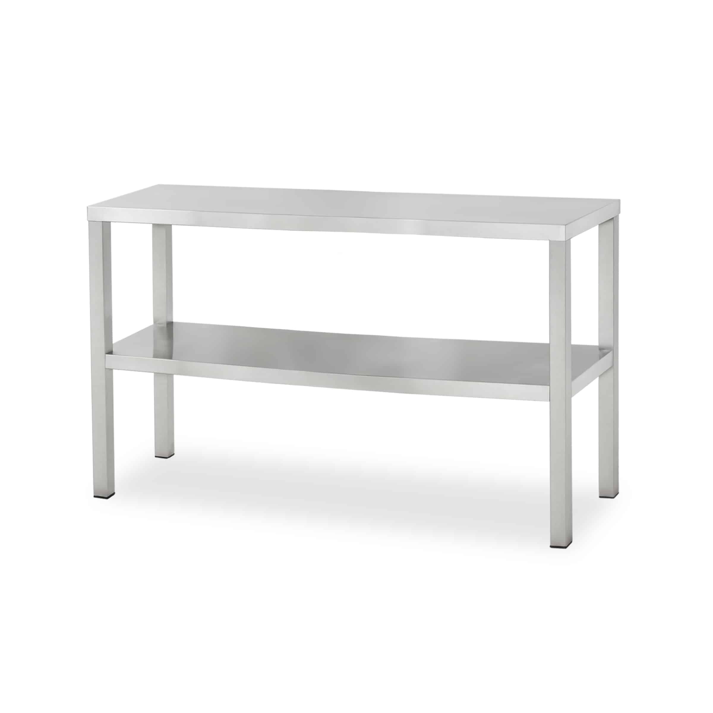 HCB Basic-line Dubbele etagère brug - 120 x 35 x 70 cm - RVS
