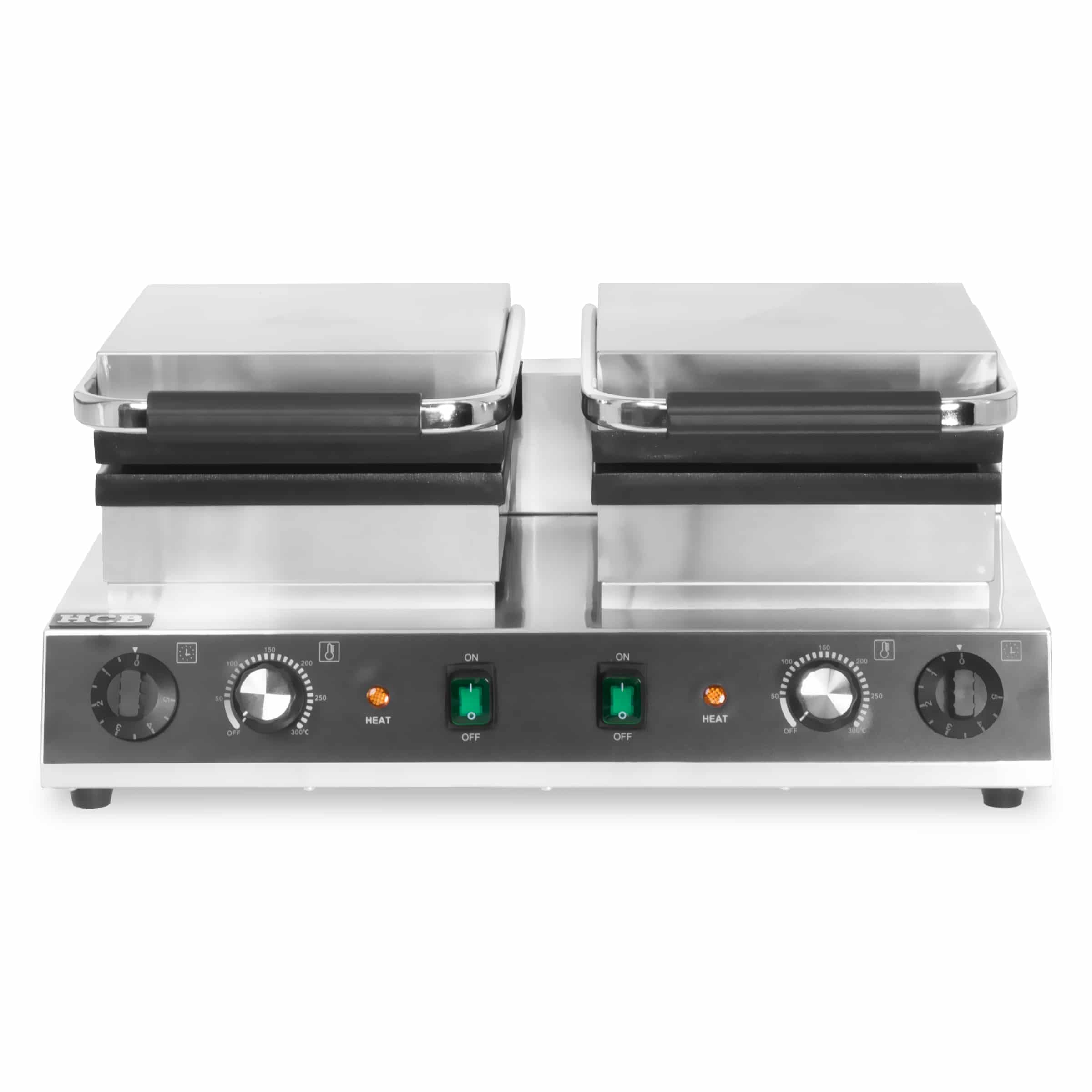 HCB Wafelijzer - Luikse wafels - 4st - 230V - RVS - Afbeelding 4