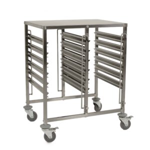 HCB Dubbele regaalwagen - 12 x 1/1 GN - RVS