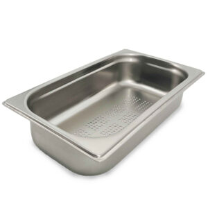 HCB Gastronorm bak - 1/3 - 65 mm - geperforeerd - RVS