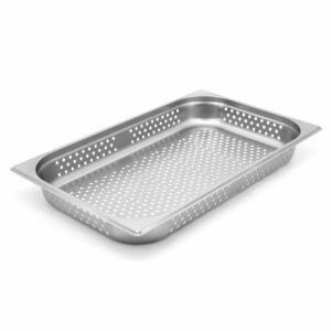 HCB Gastronorm bak - 1/1 - 65 mm - geperforeerd - RVS
