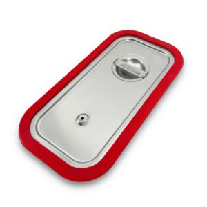 HCB Gastronorm - 1/3 - deksel - rubber - RVS
