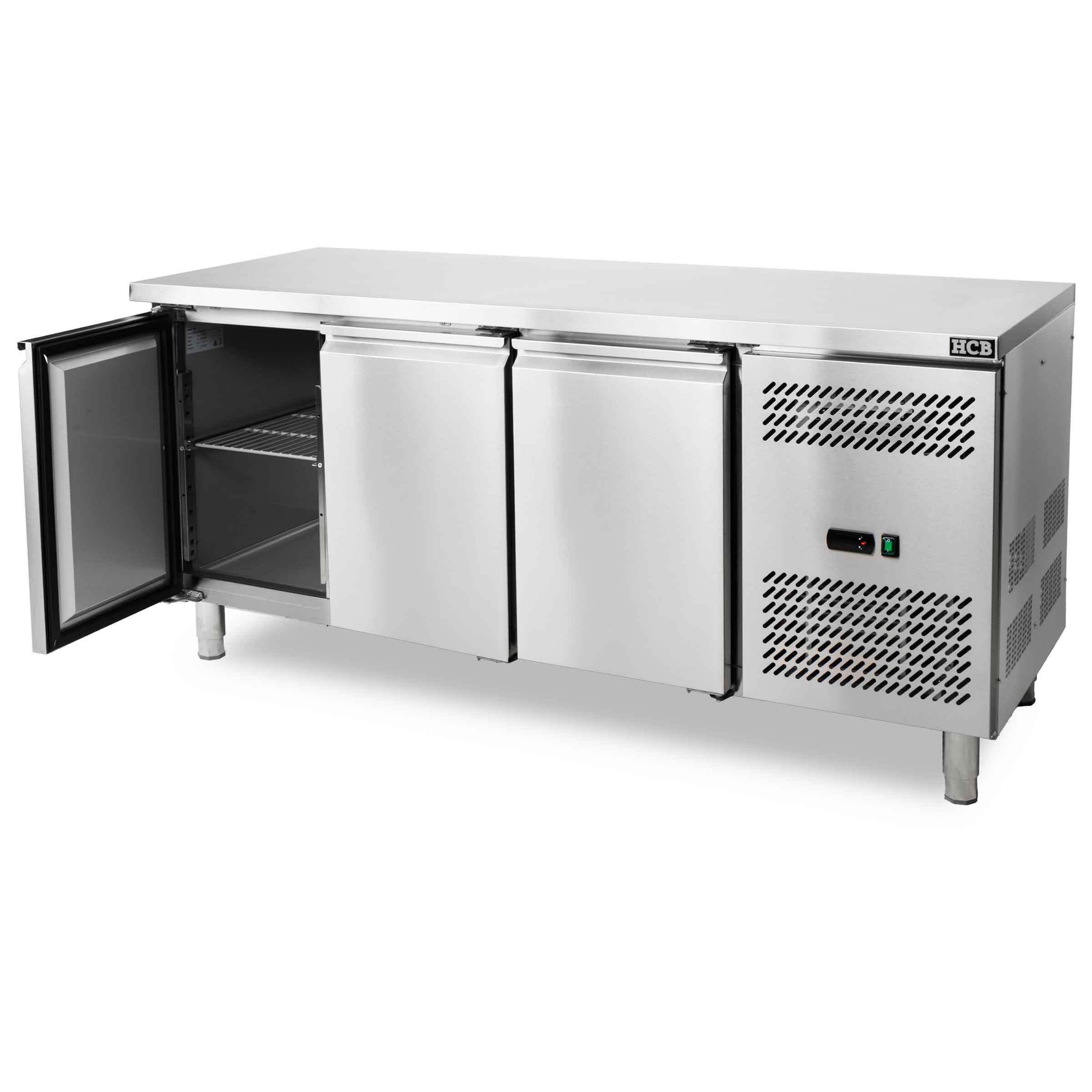 HCB Vrieswerkbank - 3 deuren - 179,5 cm - 230V - RVS - Afbeelding 2
