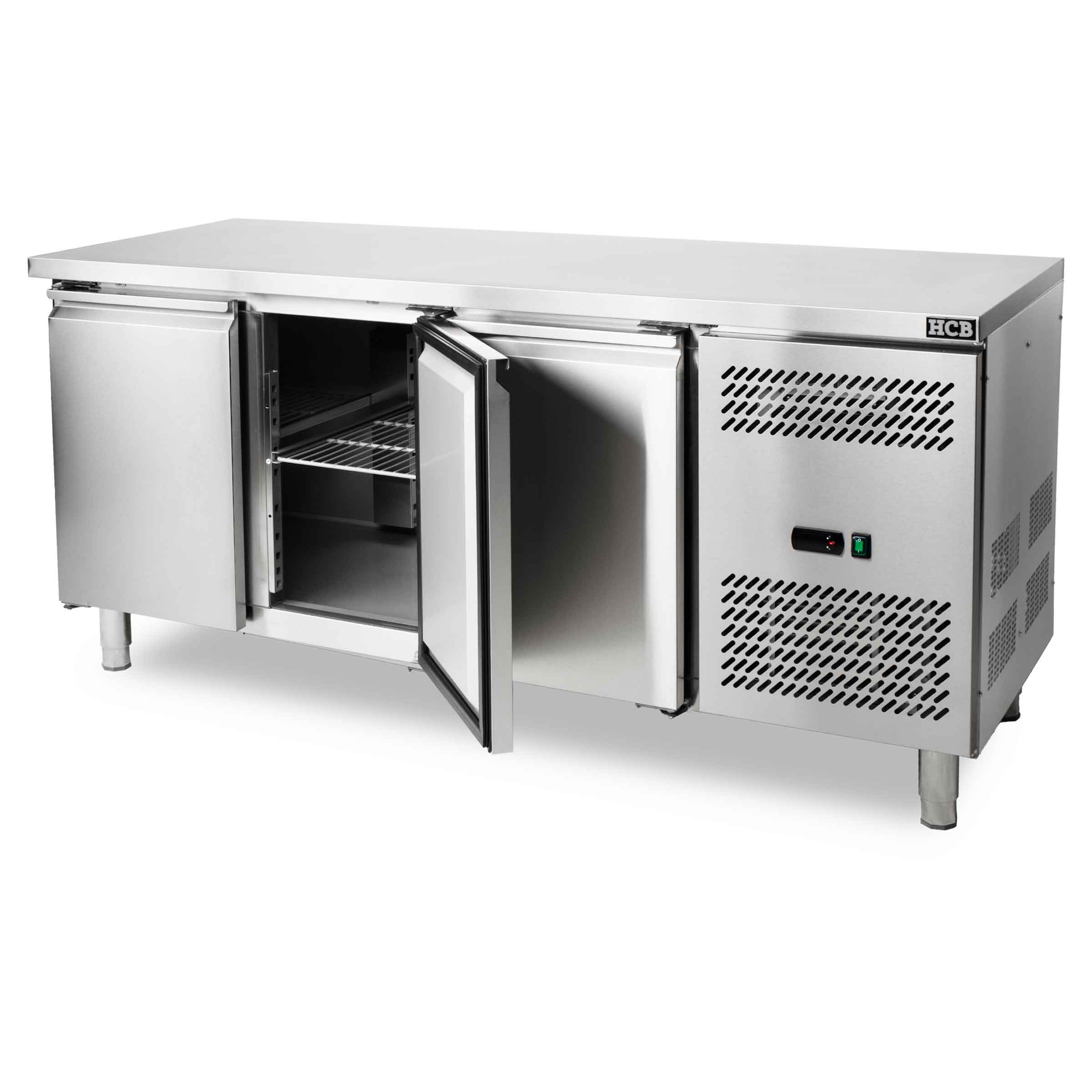 HCB Vrieswerkbank - 3 deuren - 179,5 cm - 230V - RVS - Afbeelding 3