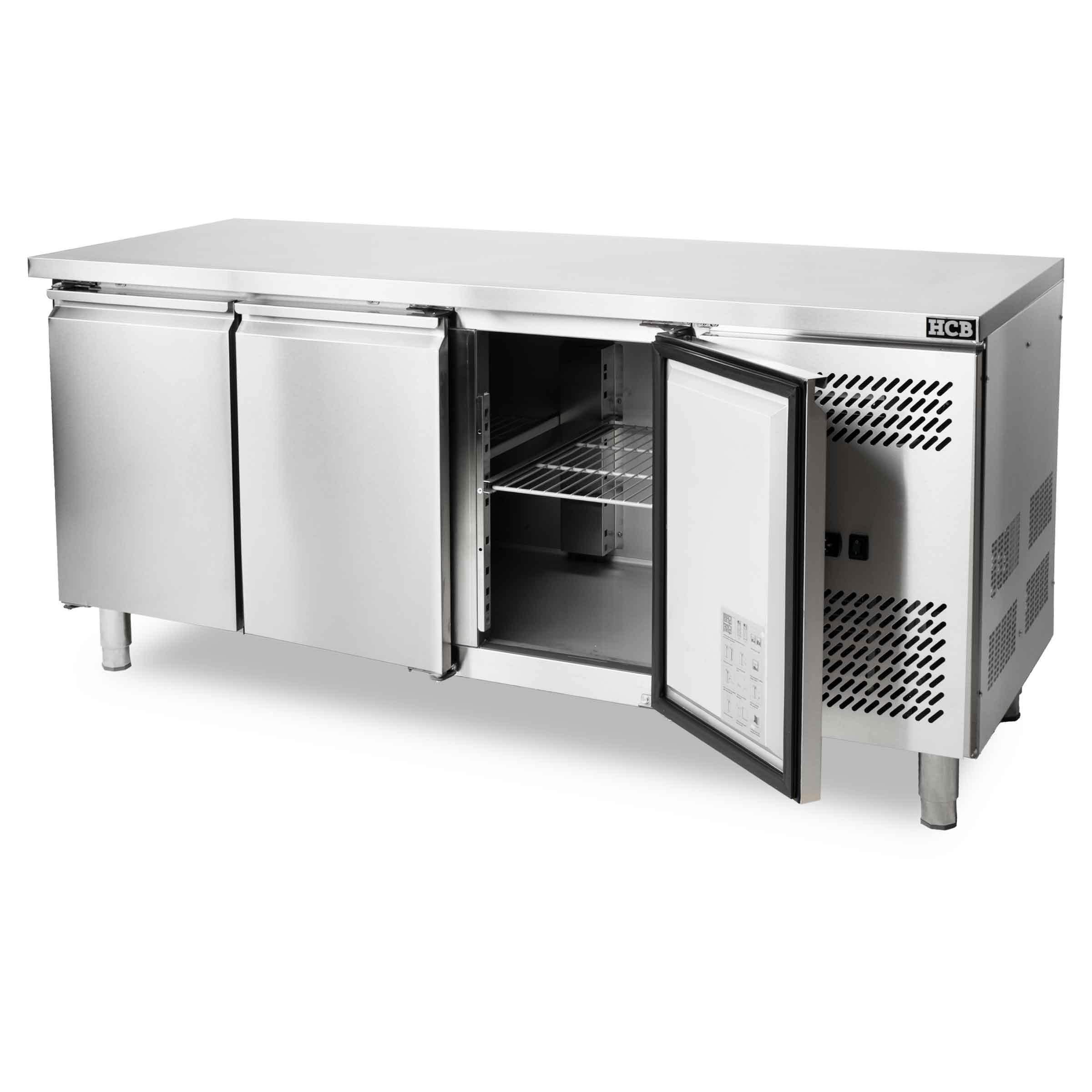 HCB Vrieswerkbank - 3 deuren - 179,5 cm - 230V - RVS - Afbeelding 4