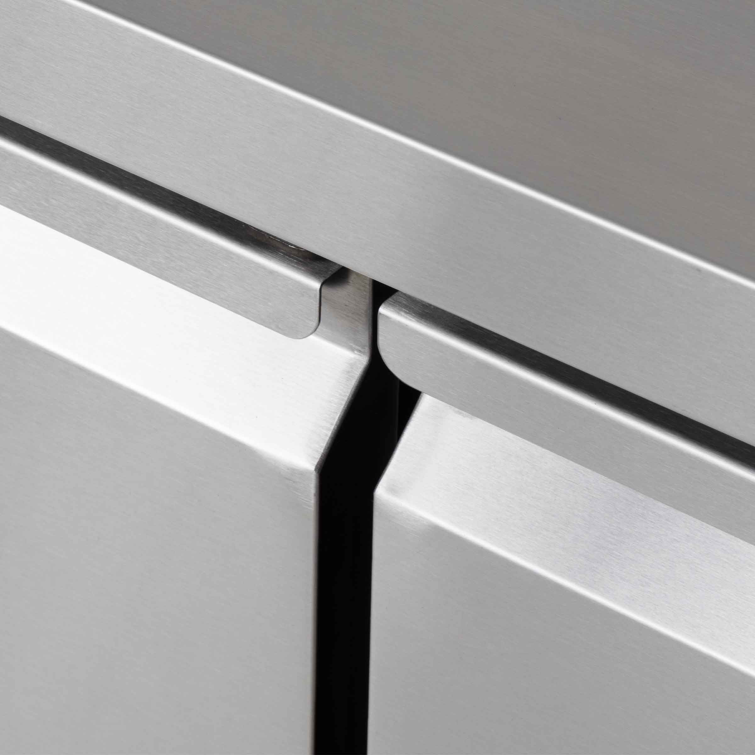 HCB Vrieswerkbank - 3 deuren - 179,5 cm - 230V - RVS - Afbeelding 8