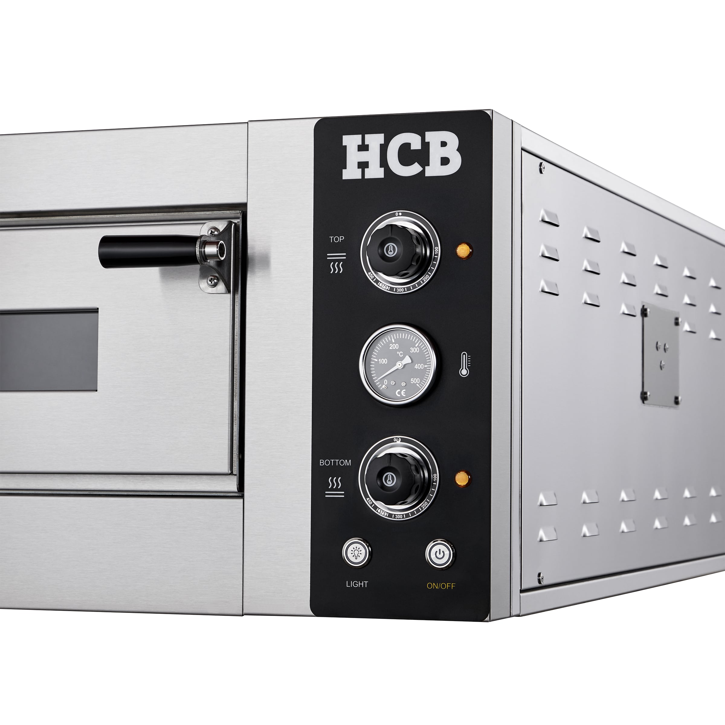 HCB Pizzaoven - 6 pizza's - 34 cm doorsnede - 400V - RVS - Afbeelding 4