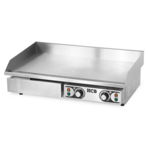 HCB Bakplaat - glad - 73 cm - 2 x 230V - RVS