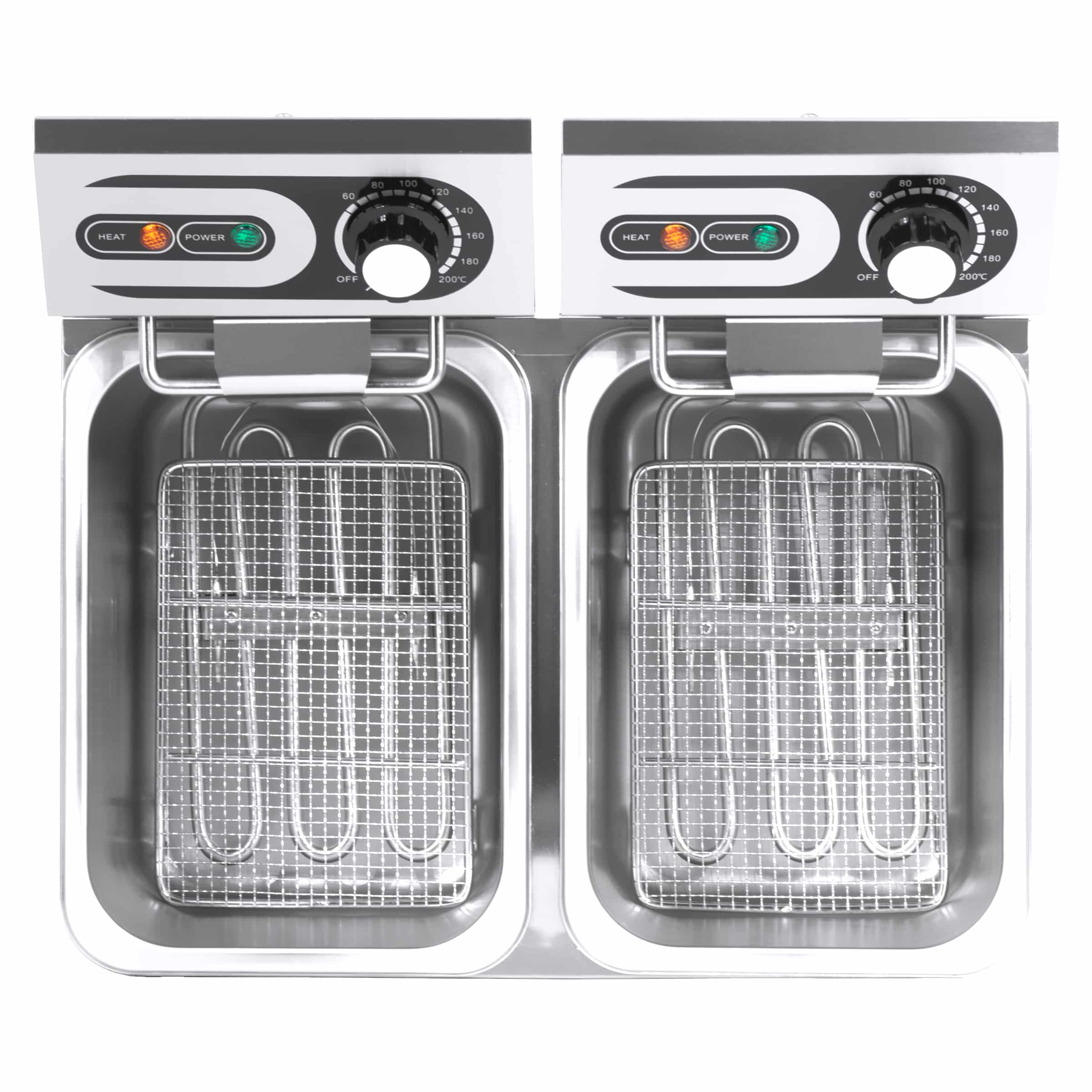 HCB Dubbele friteuse - 2 x 4,5 liter - 2 x 230V - RVS - Afbeelding 6