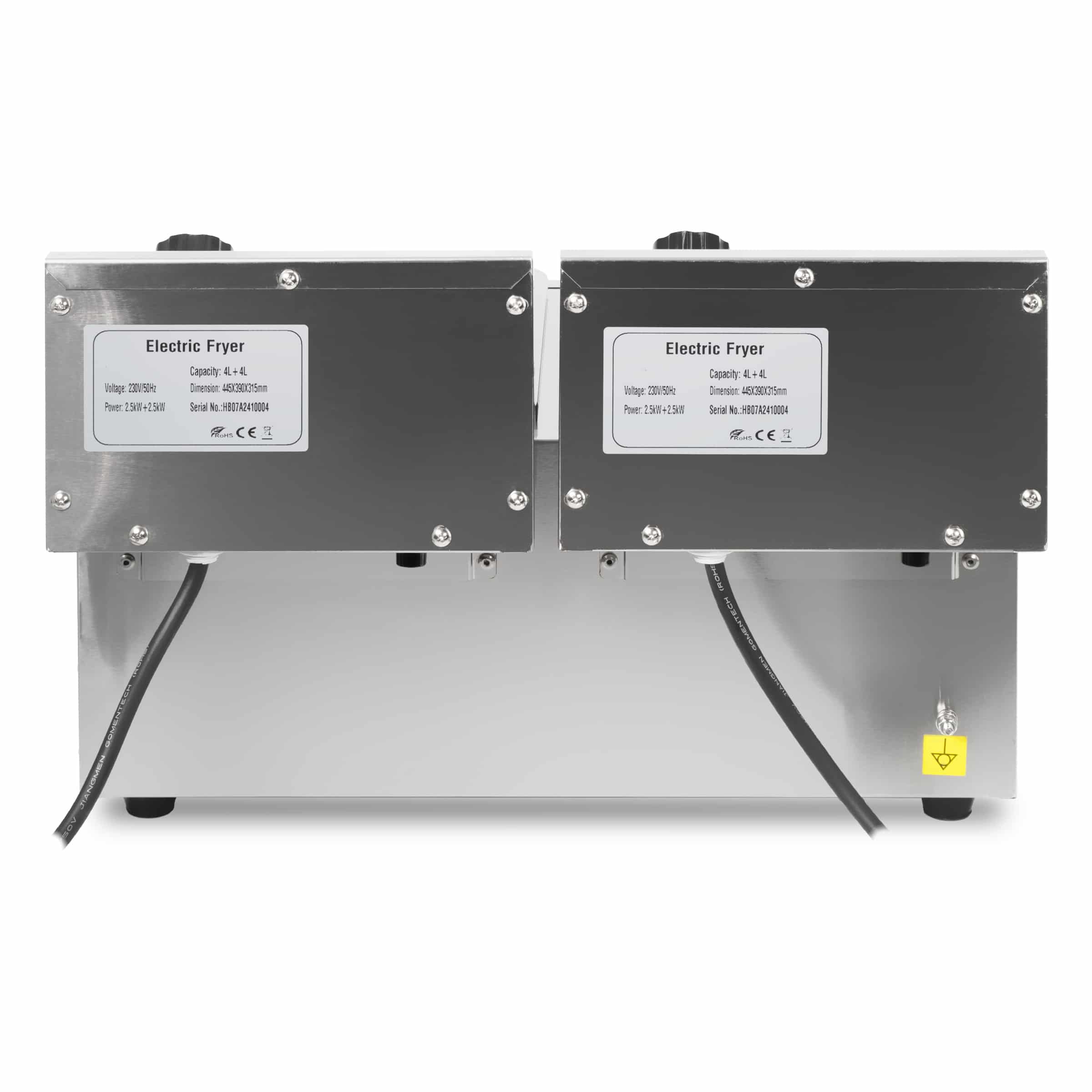 HCB Dubbele friteuse - 2 x 4,5 liter - 2 x 230V - RVS - Afbeelding 9