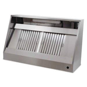 HCB Afzuigkap - schuin model - met motor - 160 cm - 230V - RVS