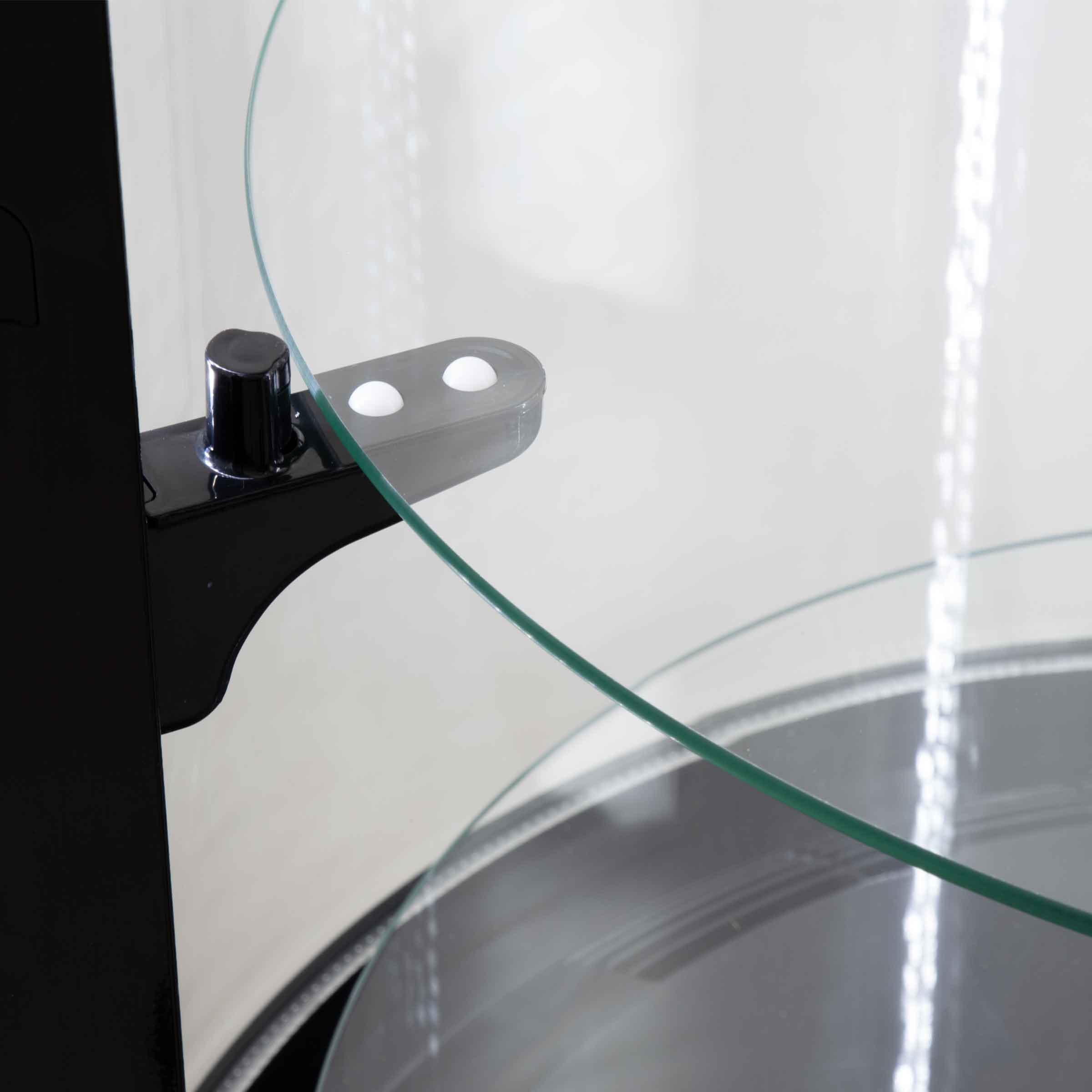 HCB Ronde gebaksvitrine - 400 liter - zwart - 230V - Afbeelding 3