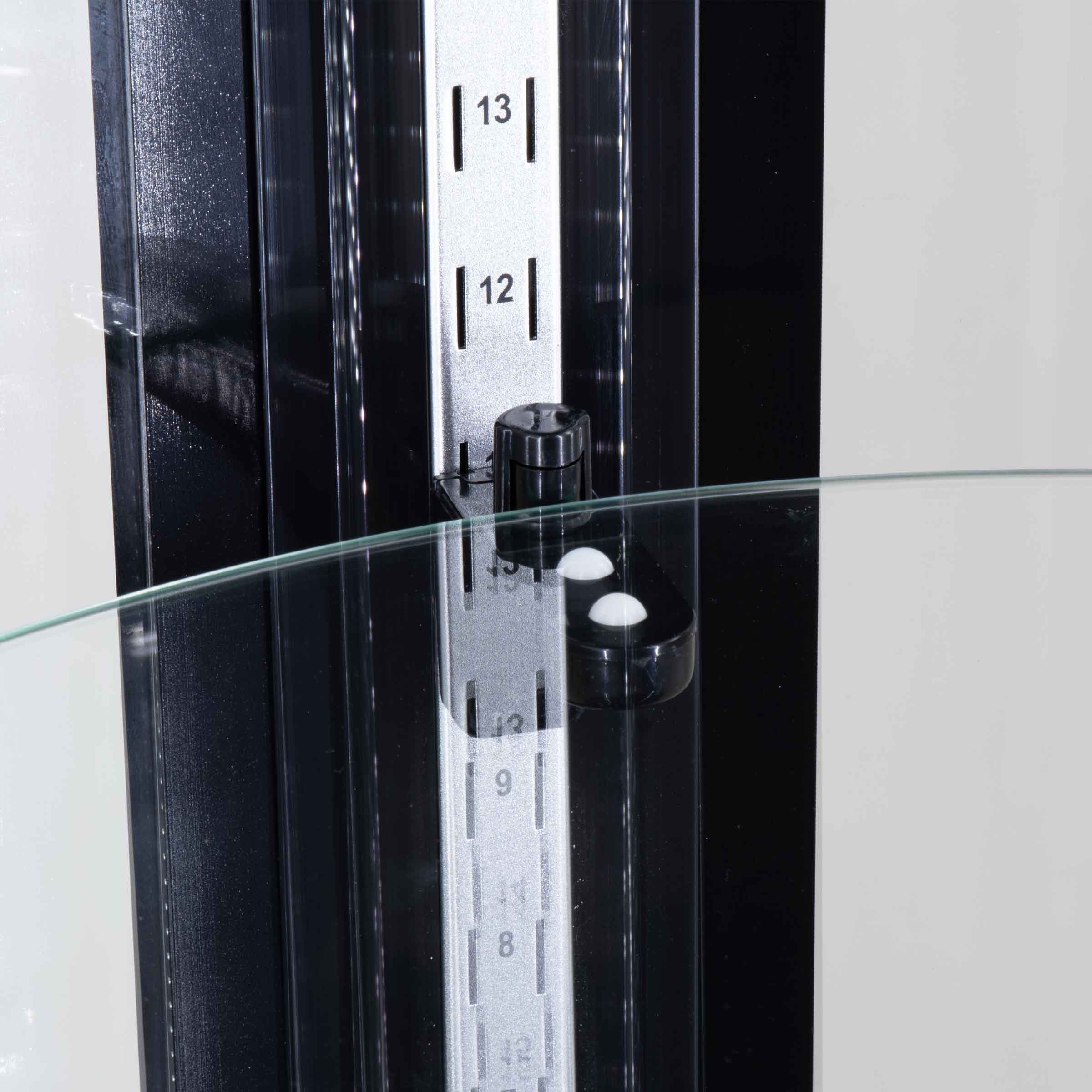 HCB Ronde gebaksvitrine - 400 liter - zwart - 230V - Afbeelding 4