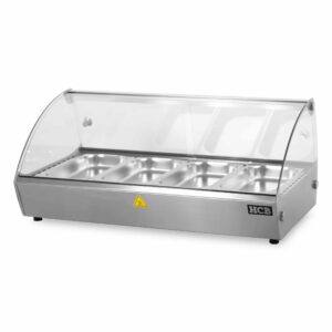 HCB Warmhoudvitrine - 4 x 1/3 gastronorm -  46 liter - 230V