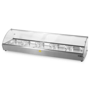 HCB Warmhoudvitrine - 5 x 1/2 gastronorm - 85 liter - 230V