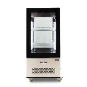 HCB Gebaksvitrine - 270 liter - verrijdbaar - zwart - 230V