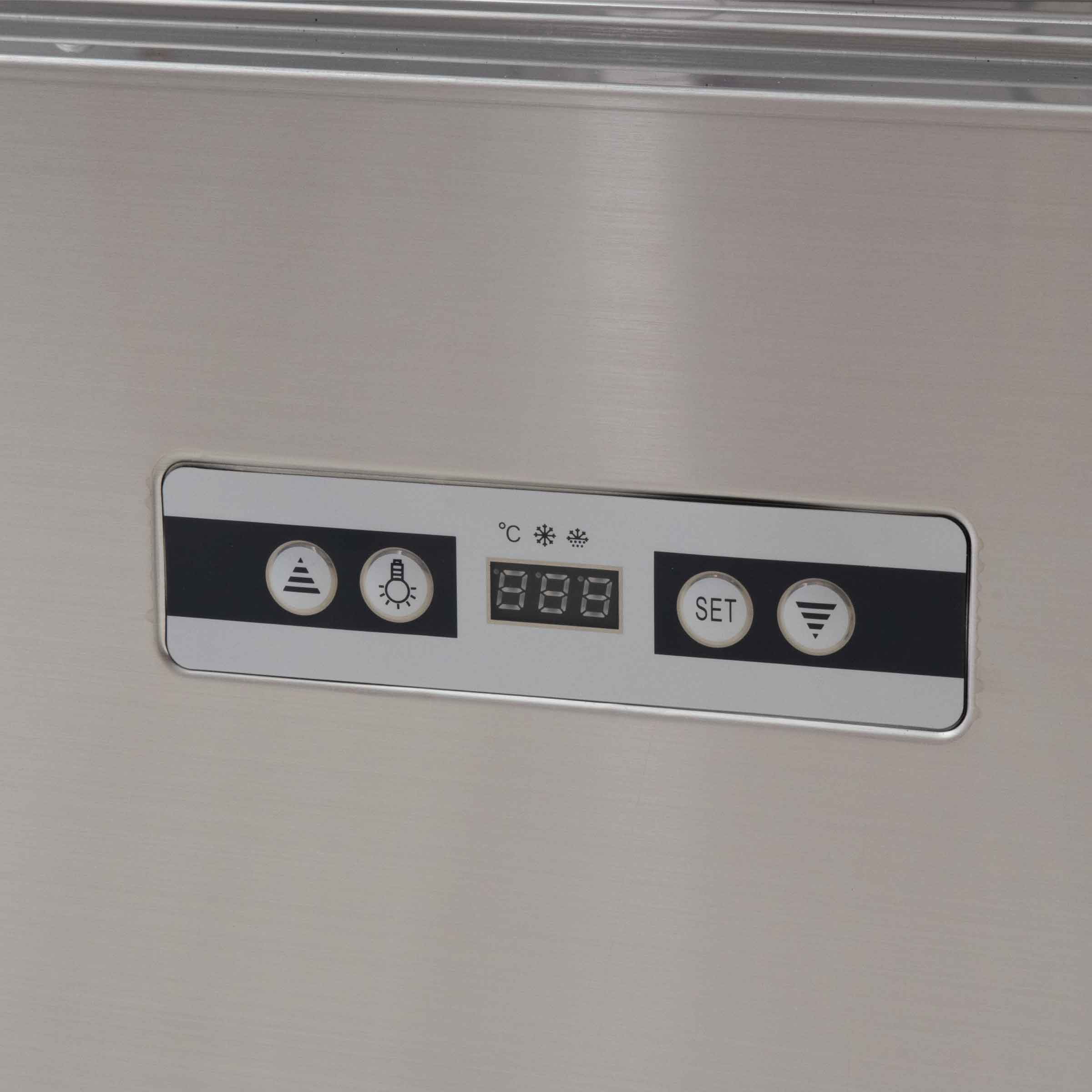 HCB Gebaksvitrine - 270 liter - verrijdbaar - zwart - 230V - Afbeelding 4