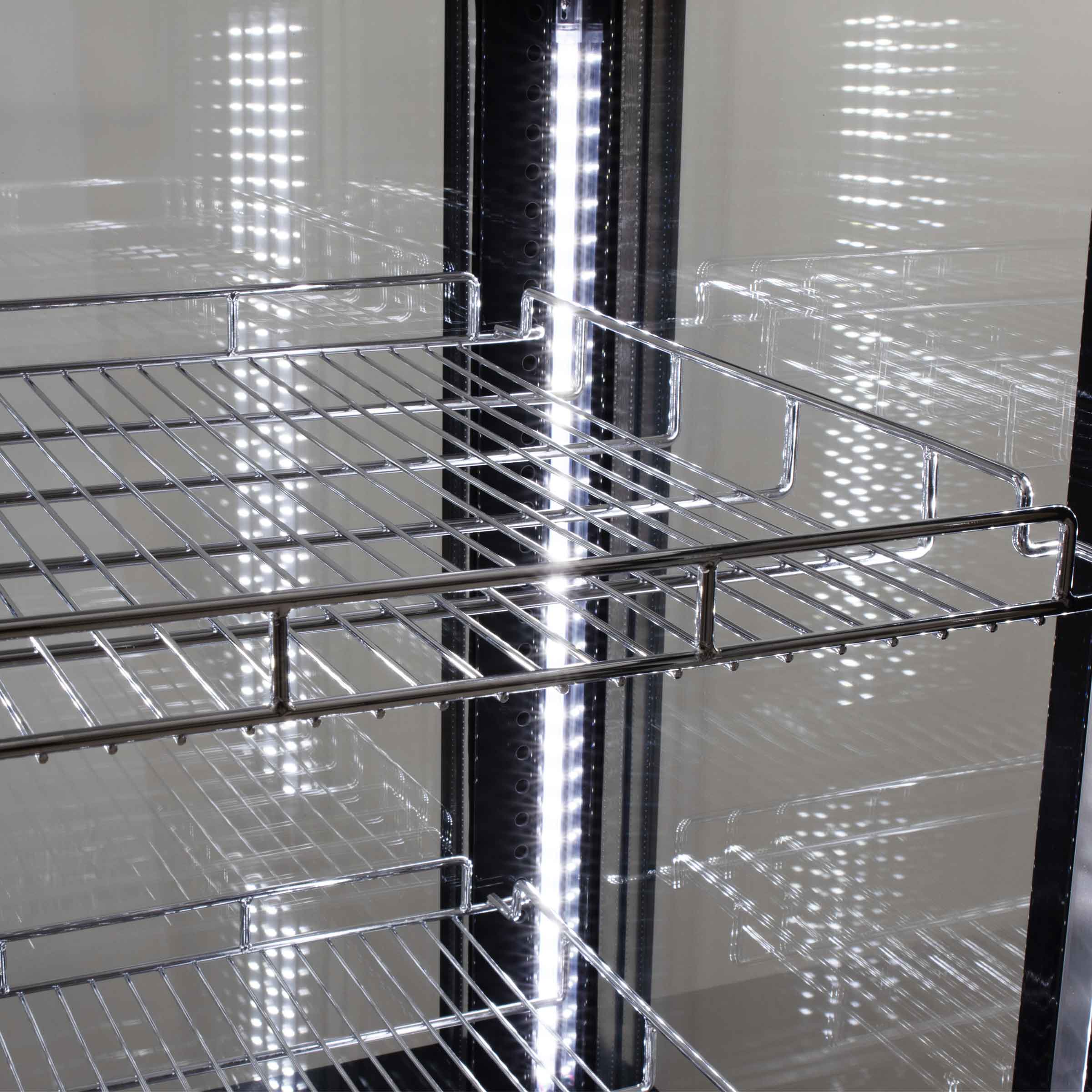 HCB Gebaksvitrine - 270 liter - verrijdbaar - zwart - 230V - Afbeelding 5