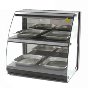 HCB Warmhoudvitrine - 4 x 1/2 GN - 50 liter - 63 cm - 230V - RVS