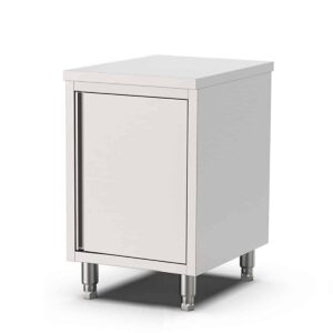 HCB Werkkast - klapdeur - 60 cm - RVS