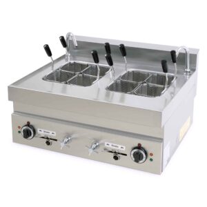 HCB Pastakokers - 8 mandjes - 2 x 12 liter - 650 series - 400V - RVS